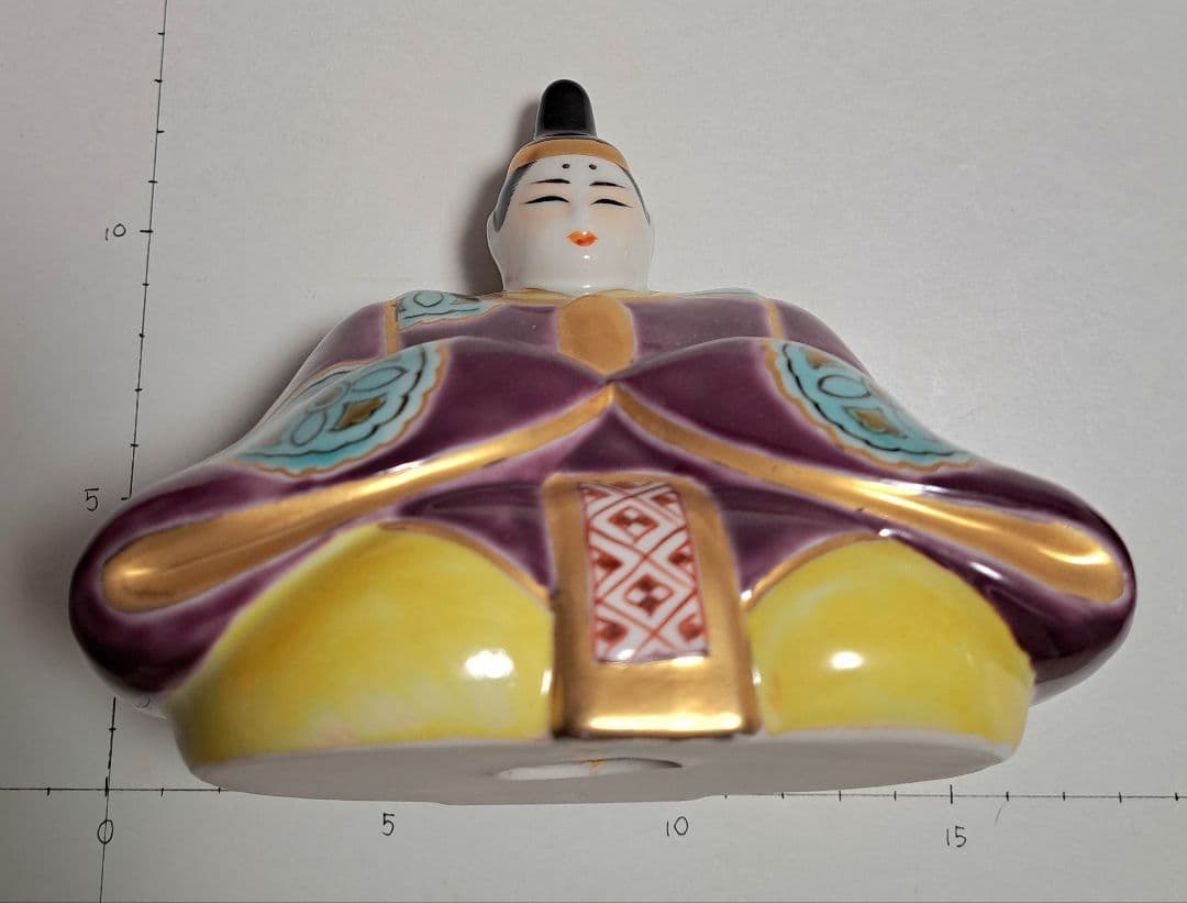 特価3月3日まで k-①九谷焼 ひな人形 5号 親王飾り 雄山作