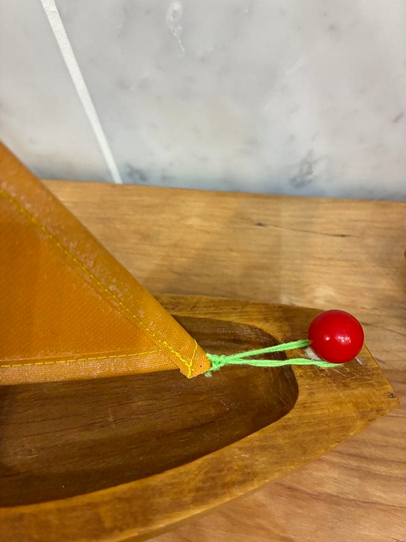 made in France 木製帆船型置物 2個セット　ヨット　PARI