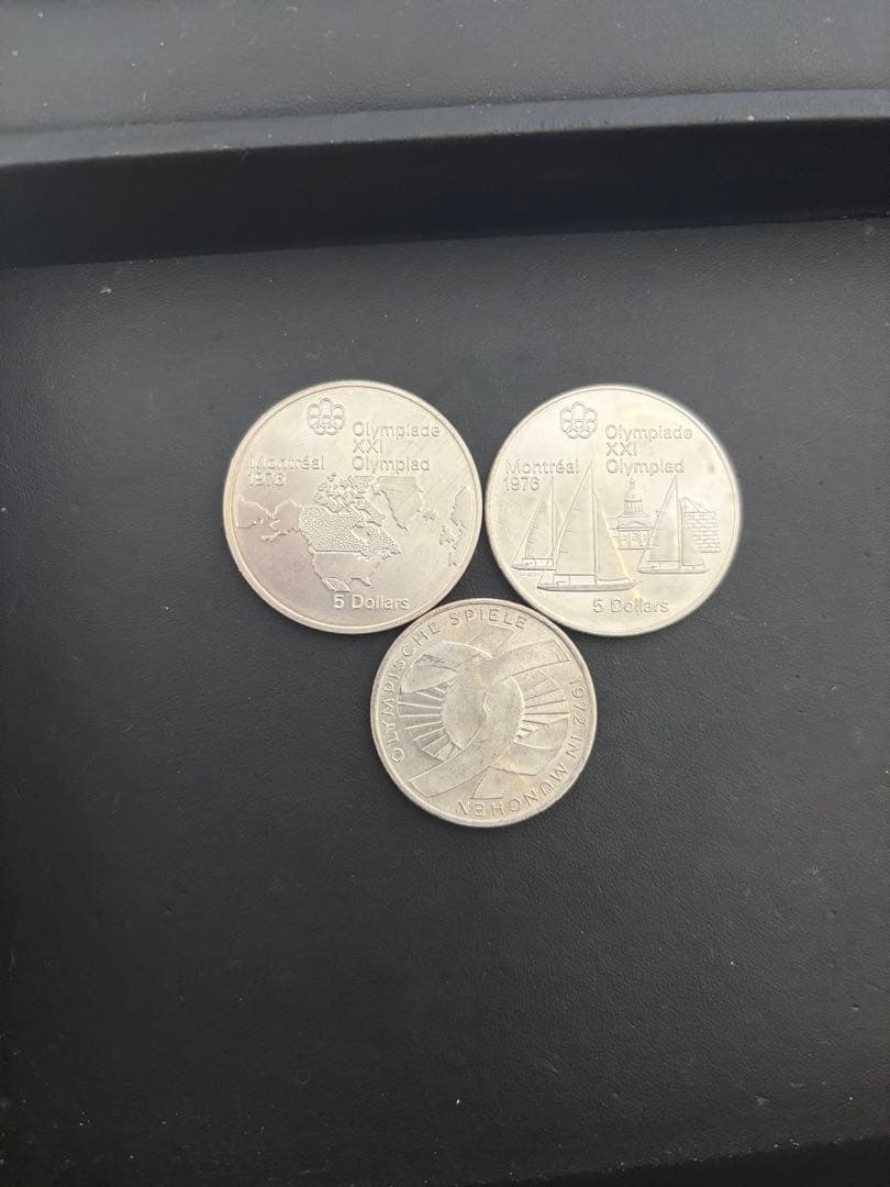 海外銀貨　ドイツ10マルク カナダ5ドル
