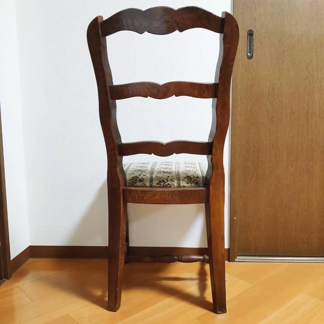 木製 アンティークデスクチェア ヴィンテージ 椅子 海外輸入家具 東欧製 猫脚
