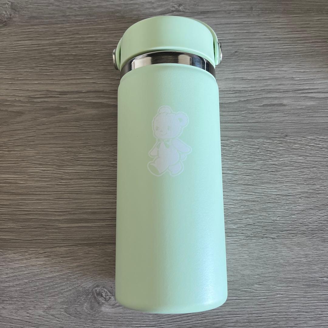 ファミリア ハイドロフラスクステンレスボトル 16oz グリーン コラボ 限定