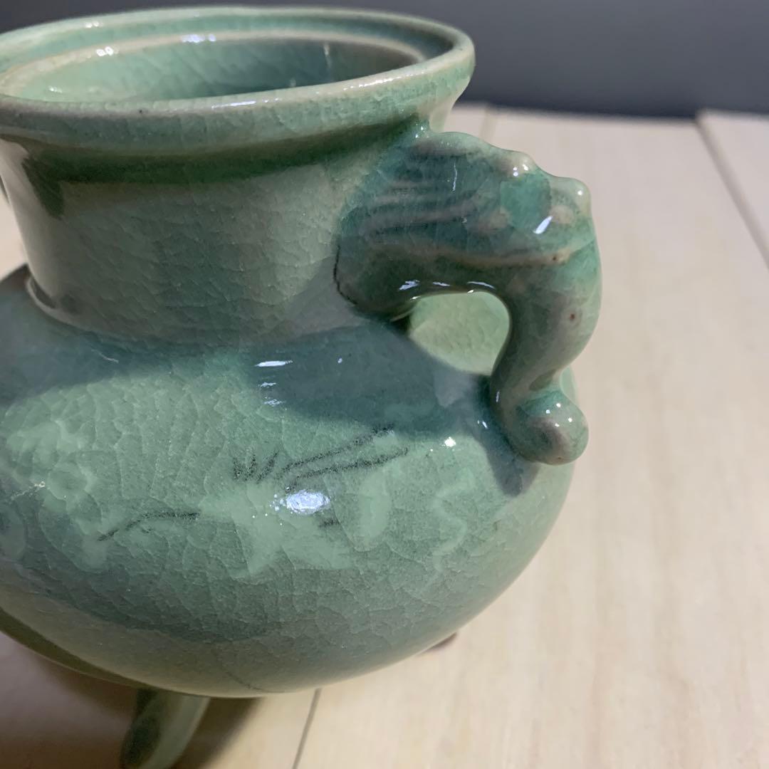 韓国人間文化財　海剛　高麗青磁　香炉