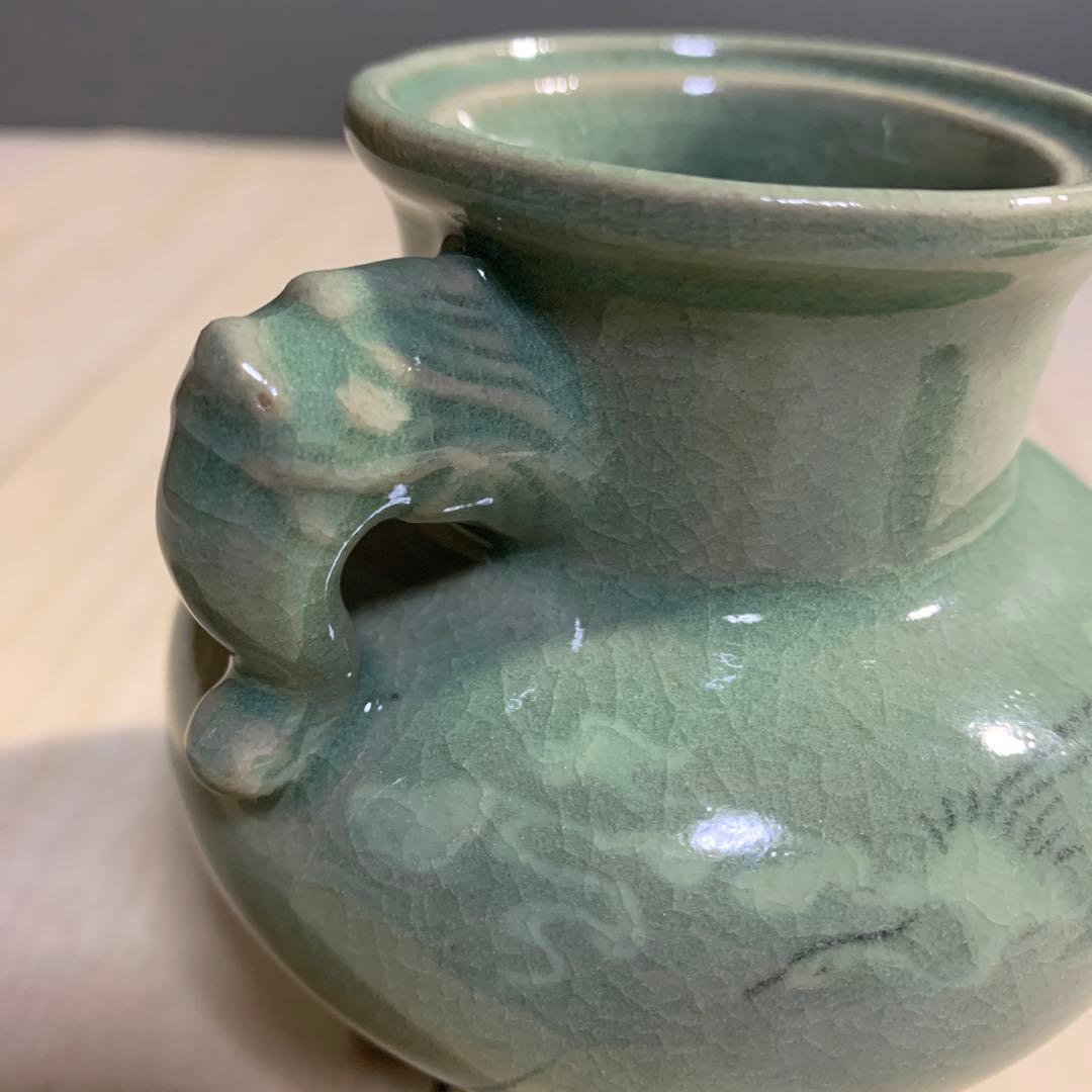 韓国人間文化財　海剛　高麗青磁　香炉