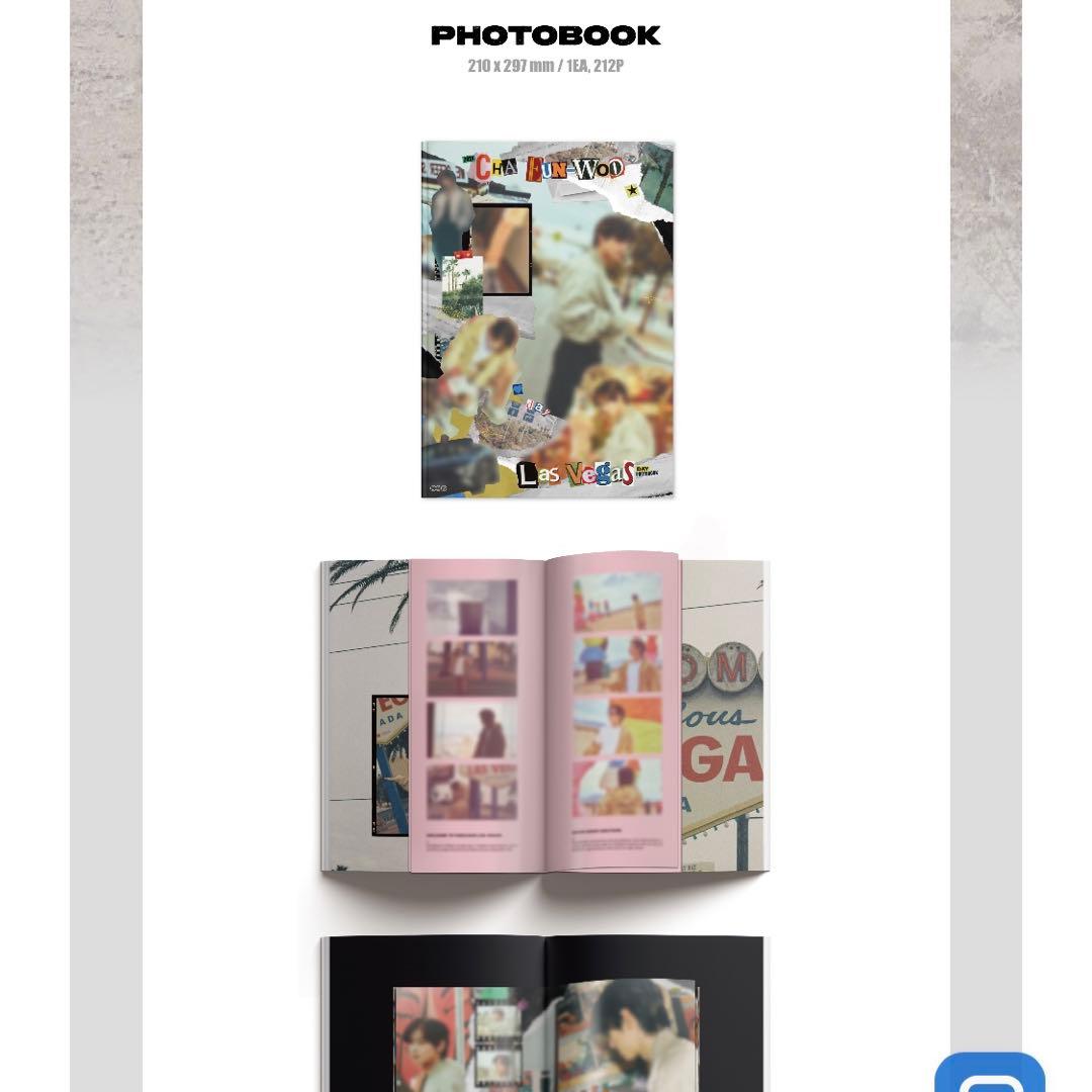 チャウヌ Las Vegas PHOTOBOOK 2ver.フルセット 特典付き