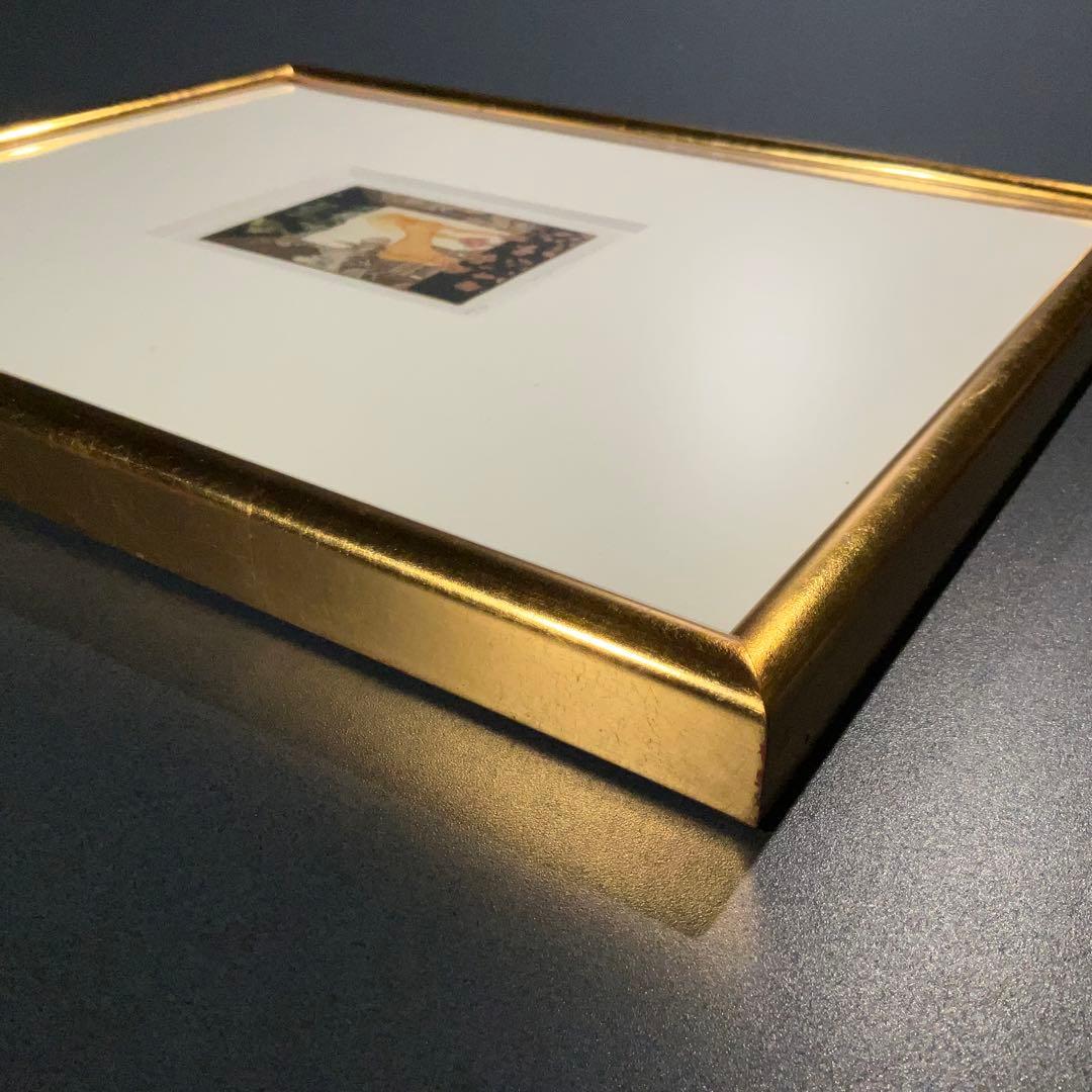 額絵　銅版画　女性　エッチング　山下清澄　R1743