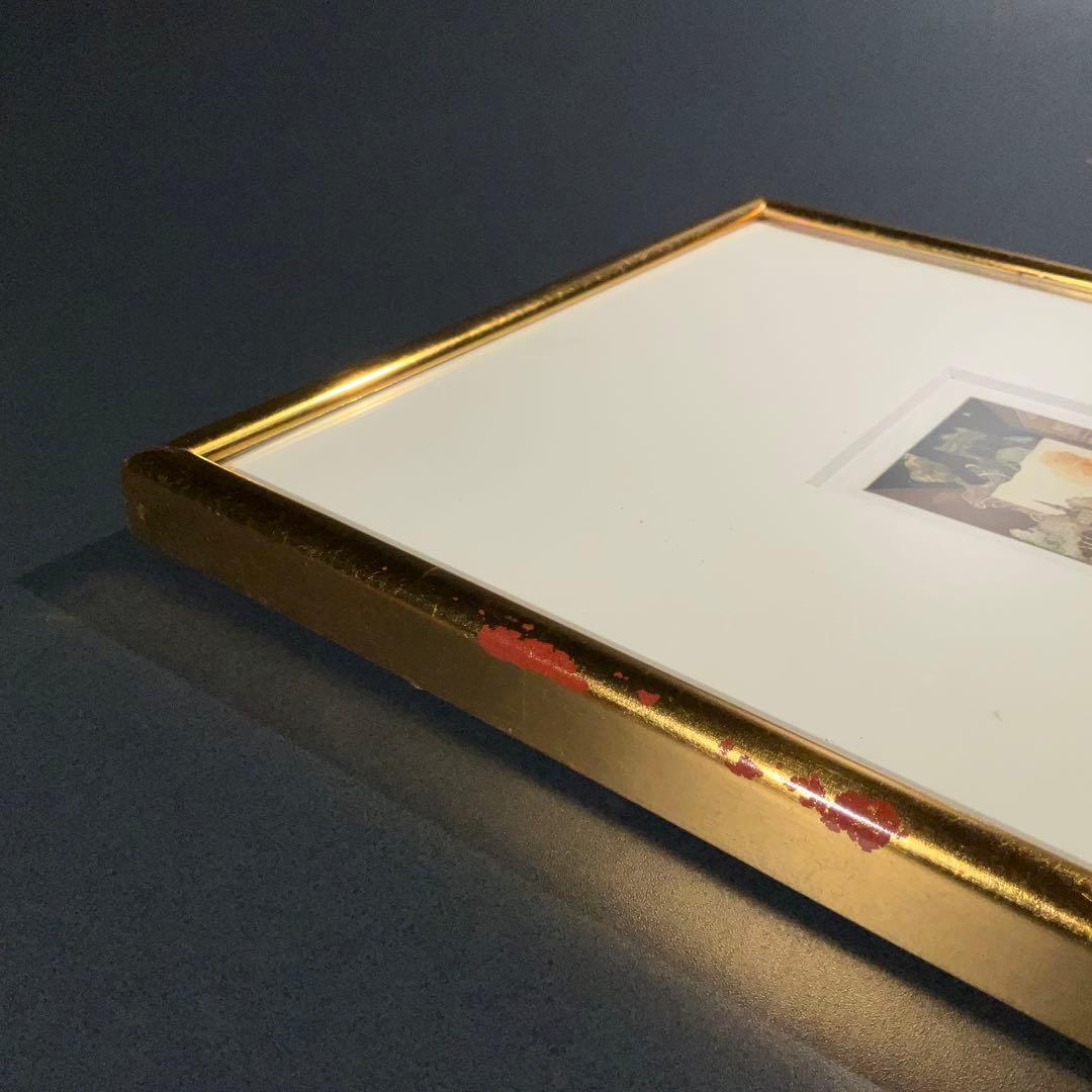 額絵　銅版画　女性　エッチング　山下清澄　R1743