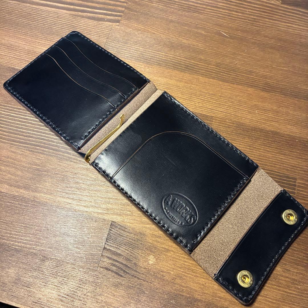 受注生産　マネークリップ　ホーウィン社　クロムエクセル　トラッカーウォレット