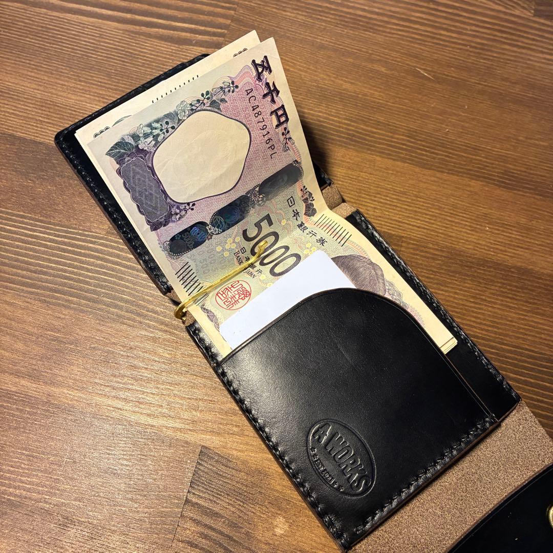 受注生産　マネークリップ　ホーウィン社　クロムエクセル　トラッカーウォレット