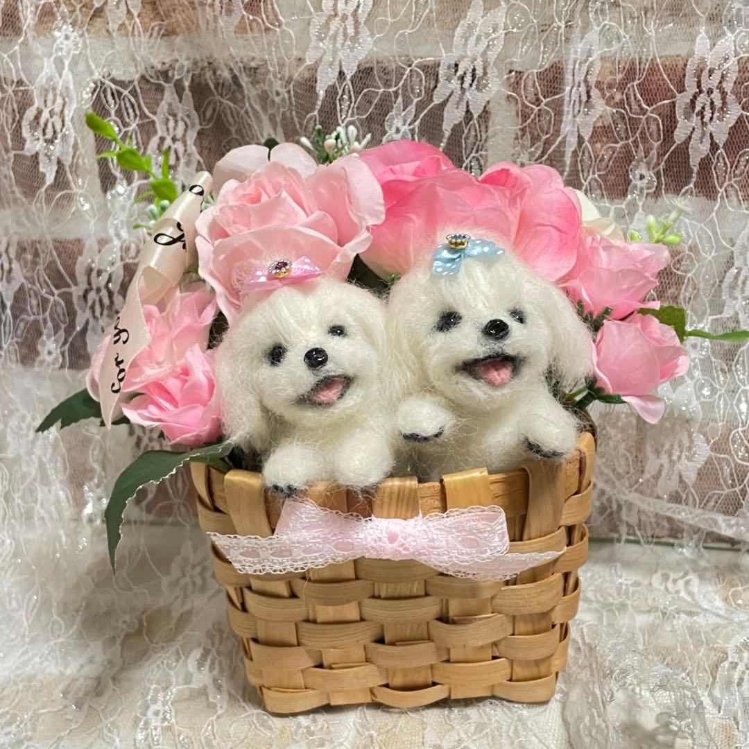 ☆羊毛フェルト 見本 マルチーズ