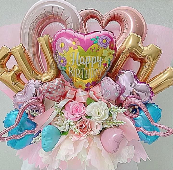 バルーンギフト　バルーンブーケ　誕生祭　生誕祭　ミーグリ　推し活　プレゼント