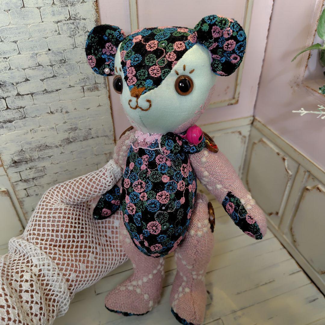 に*ん様 ミナペルホネン＊ハンドメイド＊ぬいぐるみ＊テディベア＊52