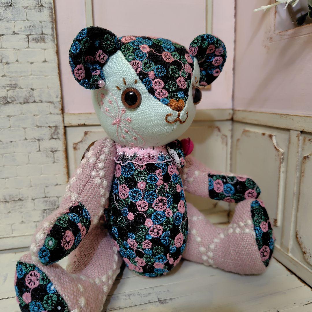 に*ん様 ミナペルホネン＊ハンドメイド＊ぬいぐるみ＊テディベア＊52