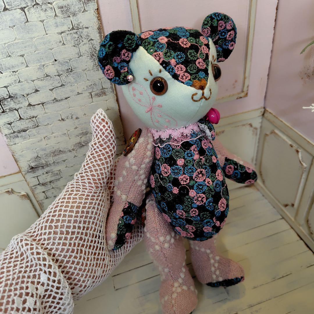 に*ん様 ミナペルホネン＊ハンドメイド＊ぬいぐるみ＊テディベア＊52