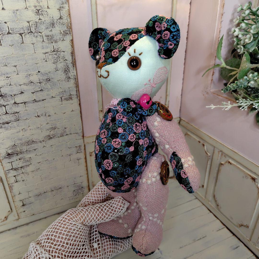 に*ん様 ミナペルホネン＊ハンドメイド＊ぬいぐるみ＊テディベア＊52