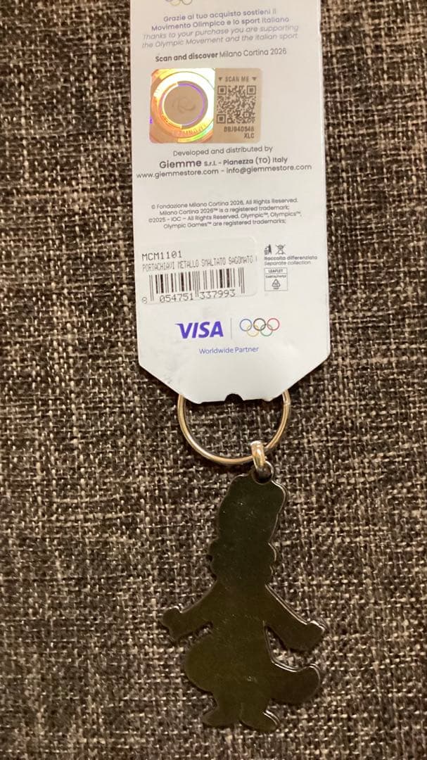 め*き様 ミラノ・コルティナ2026オリンピック ティナ マスコット キーホルダ