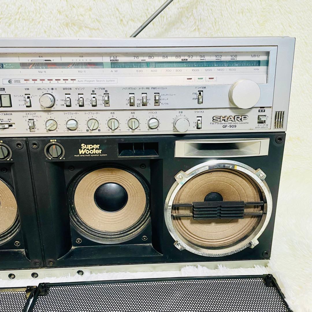 希少　現状品　SHARP GF-909 メタルテープ　ラジカセ　ビンテージ