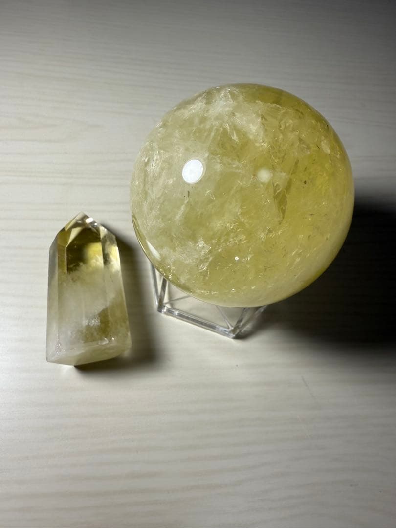 シトリン　スフィア　　サンストーン　スフィア