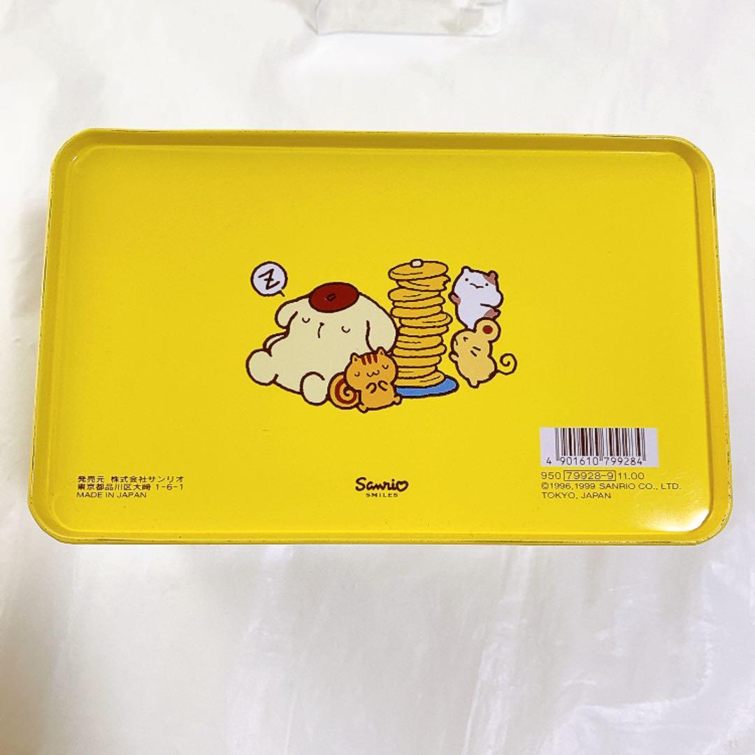 美品　希少　1999年　ポムポムプリン　メタルバスケット　缶トランクケース