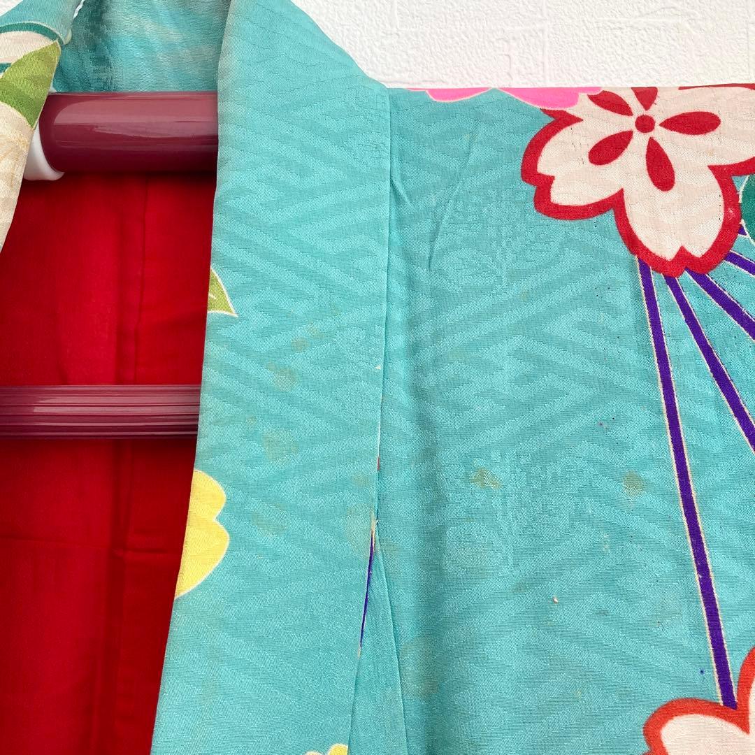 アンティーク　女の子　子供着物　ジュニア　アンティーク着物　袴　七五三　NO2