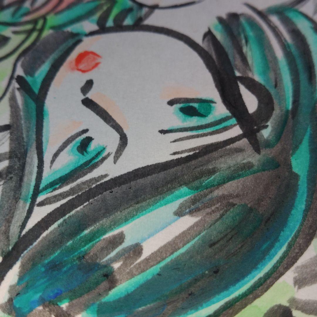 漫画家★畑中純先生★直筆イラスト？★サイン色紙 まんだら屋の良太