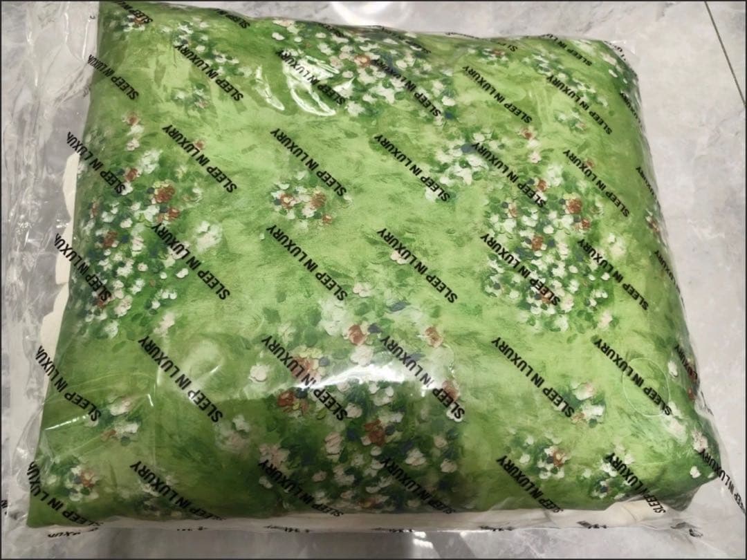 花柄フリル布団カバー4点セット セミダブル テンセル フレンチヴィンテージ