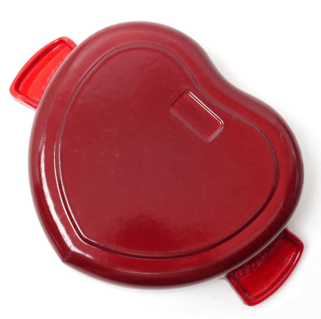 LE CREUSET　ココットダムール　ダムールプレート　チェリーレッド　2L