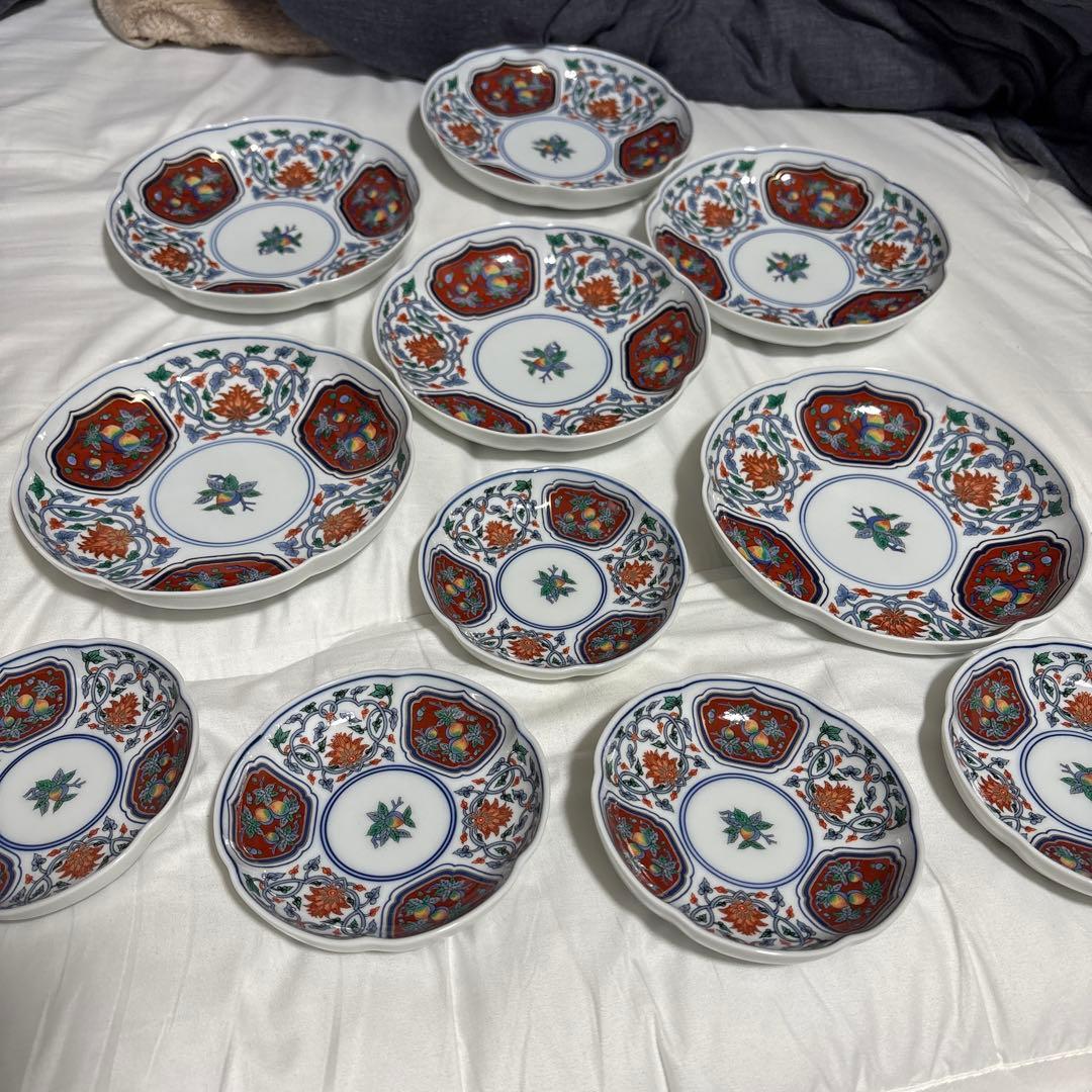 有田焼　賞美堂　其泉窯　中皿6枚　小皿5枚セット