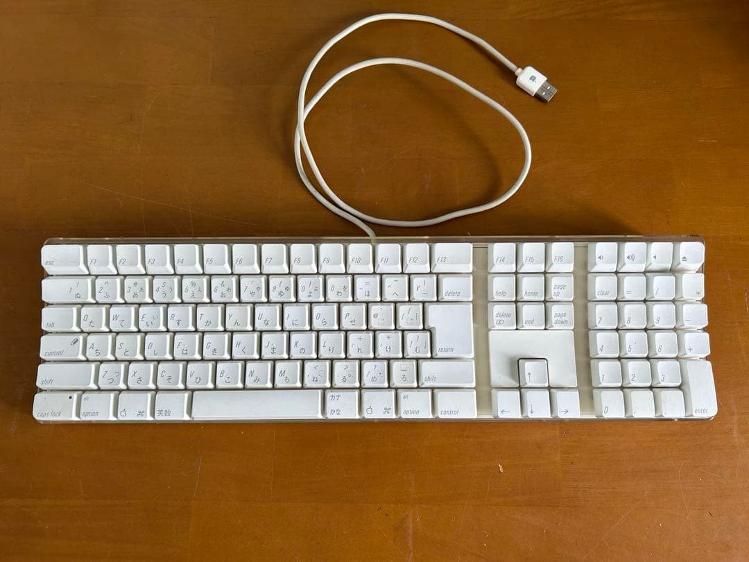 【動作⚪︎・電池交換済】Power Mac G5純正キーボード OS CDセット