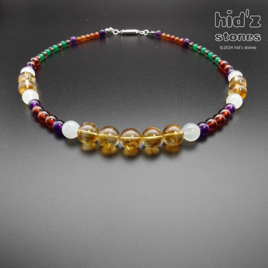 ◆一点もの天然石ネックレス:BySC-010