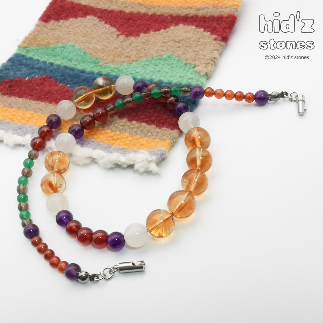 ◆一点もの天然石ネックレス:BySC-010