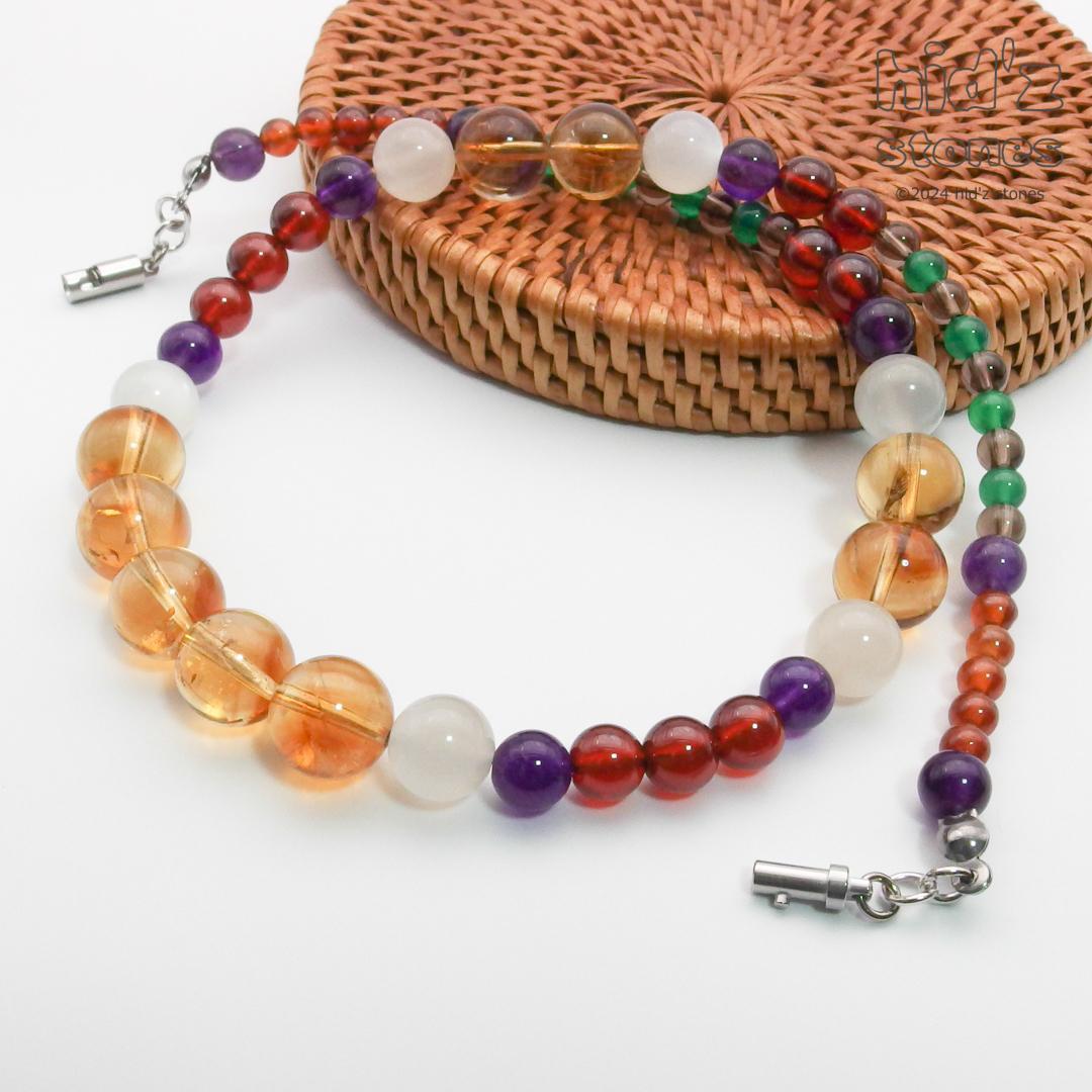 ◆一点もの天然石ネックレス:BySC-010