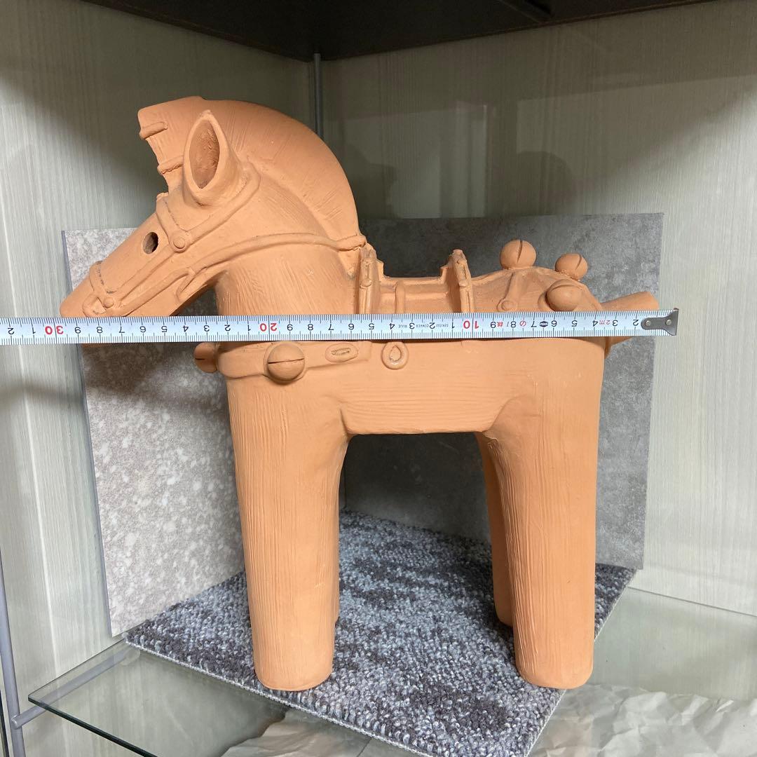 備前焼　馬　午　埴輪　干支　大　30センチ　縁起物　インテリア