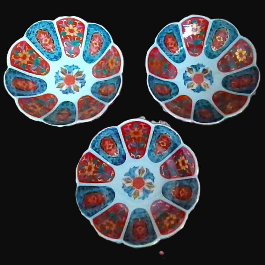 追加可 新品 林九郎窯 十方割花地紋小鉢 金彩輪花鉢 古伊万里 波佐見焼