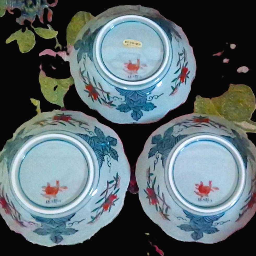追加可 新品 林九郎窯 十方割花地紋小鉢 金彩輪花鉢 古伊万里 波佐見焼