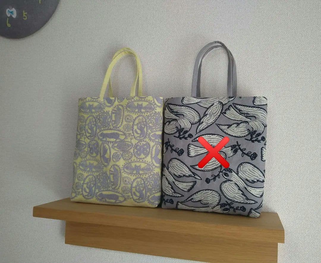 2ミナペルホネン☆ミニトートバッグ（両面jungle relief）