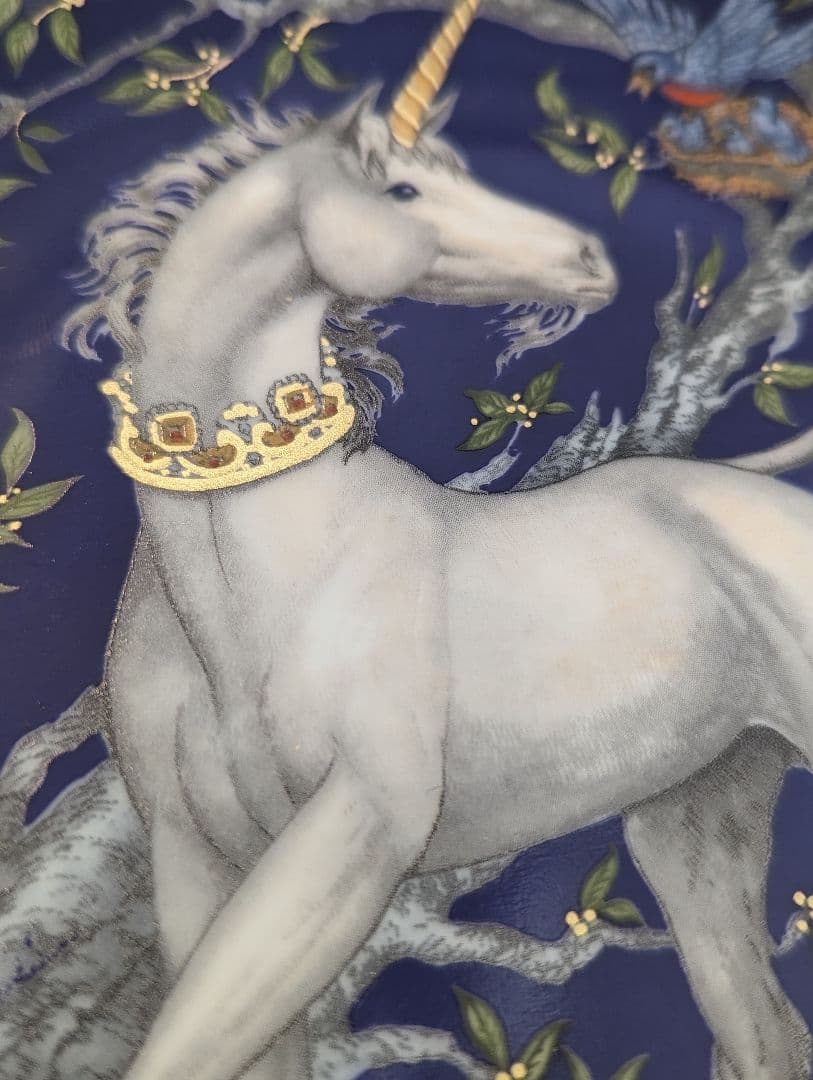 フッチェンロイター　ユニコーン　絵皿　飾り皿