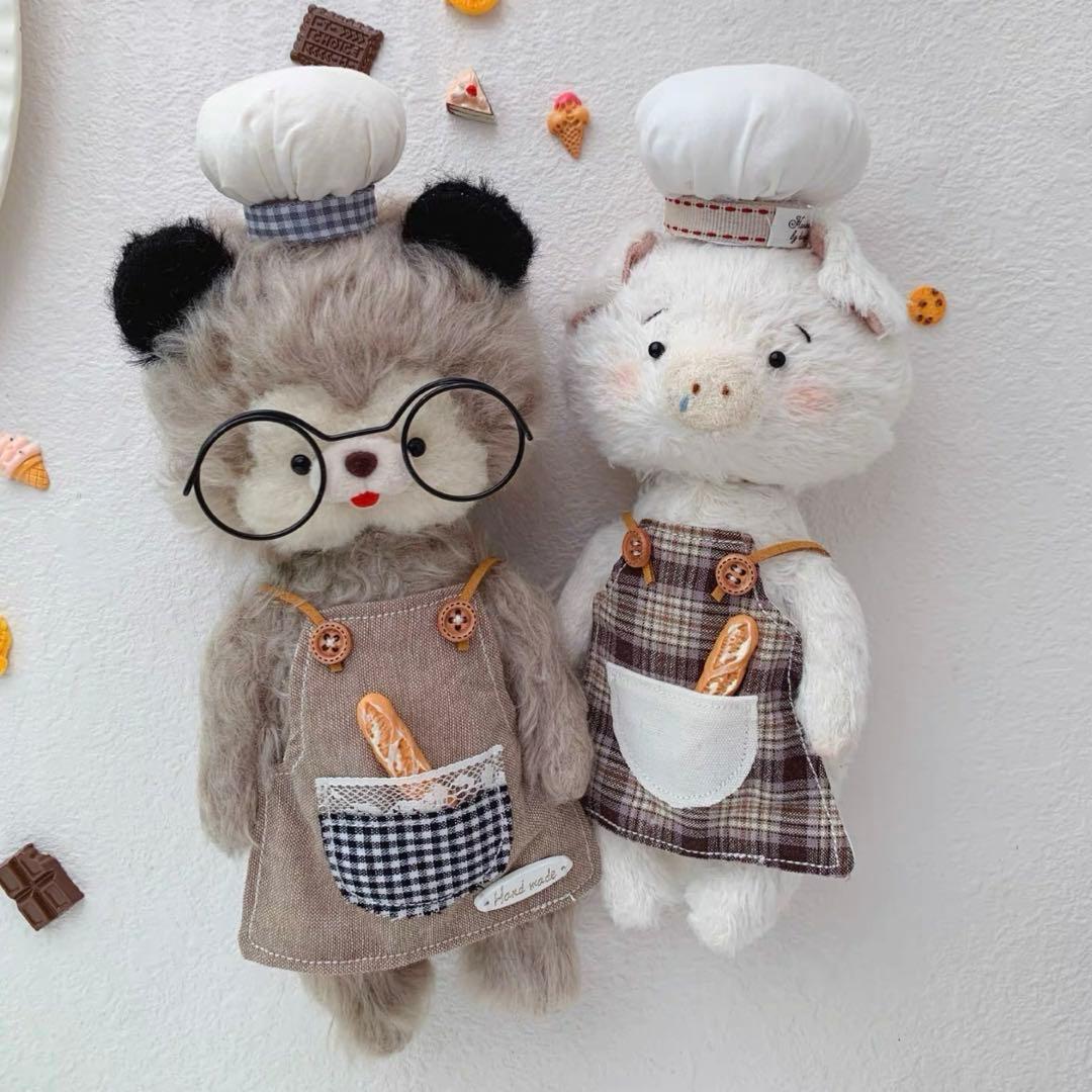 食いしん坊のお二人さん アーティストベア 海外作家様 ハンドメイド ぬいぐるみ