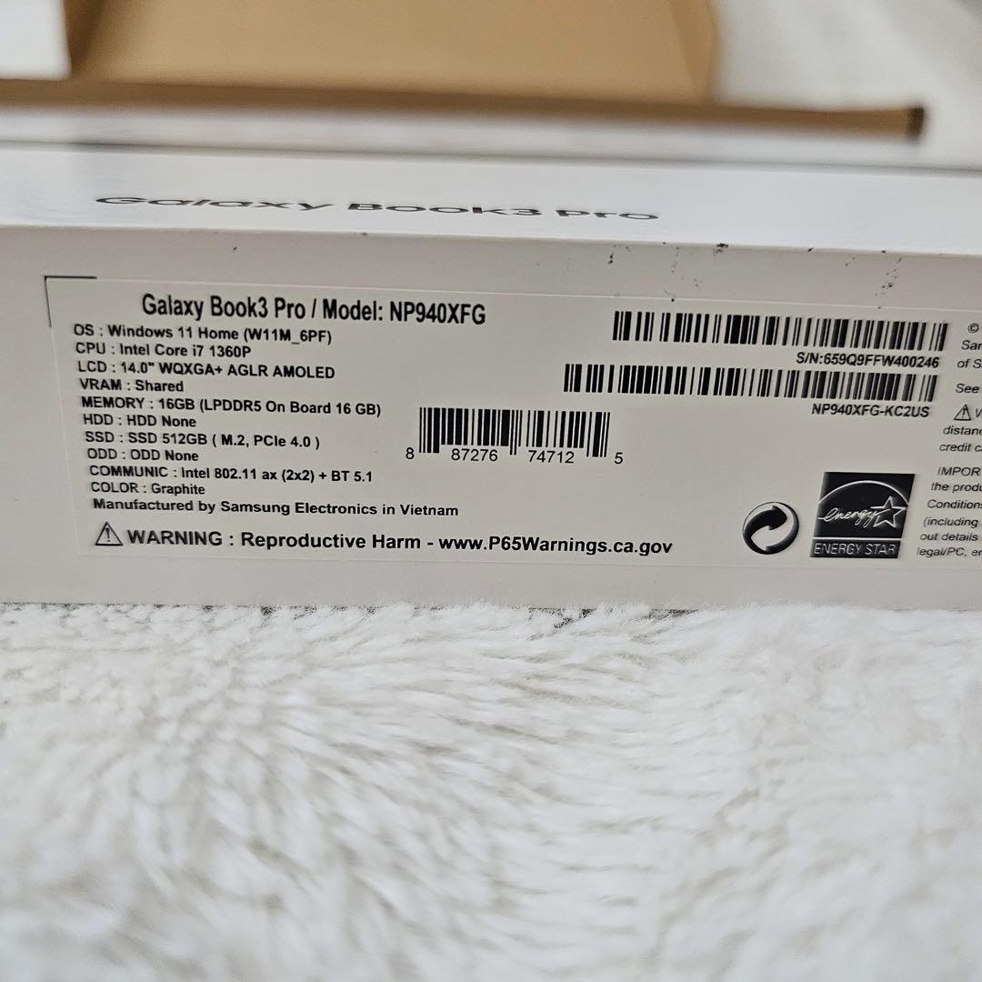 Galaxy Book3 Pro ノートPC