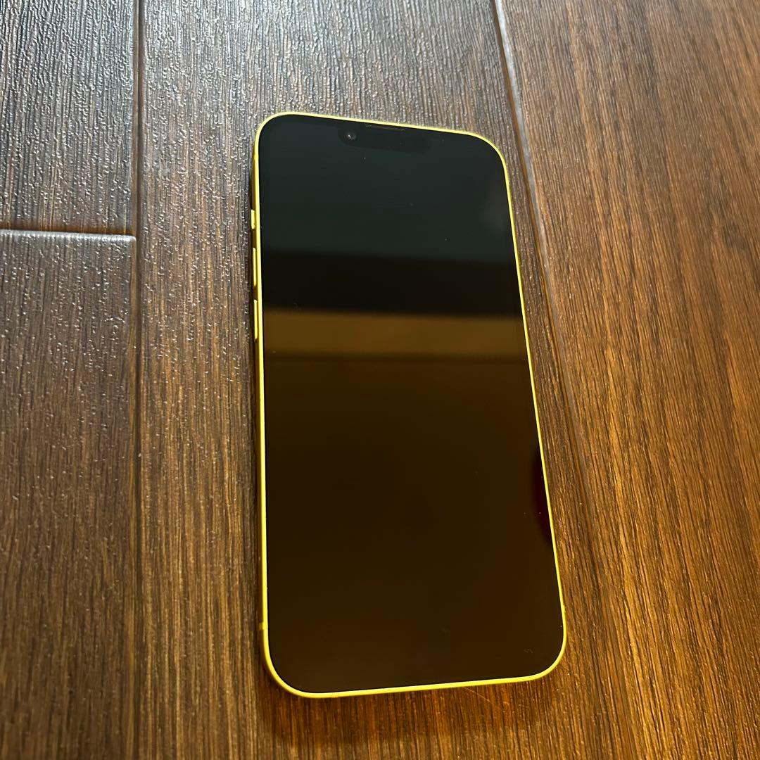 【美品】iPhone14 128GB　イエロー　バッテリー91％SIMフリー