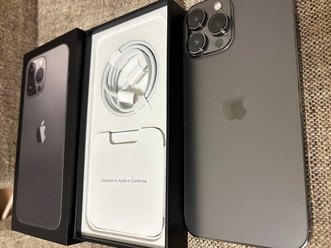 【美品】Apple iPhone 13 Pro Max 256GB グラファイト