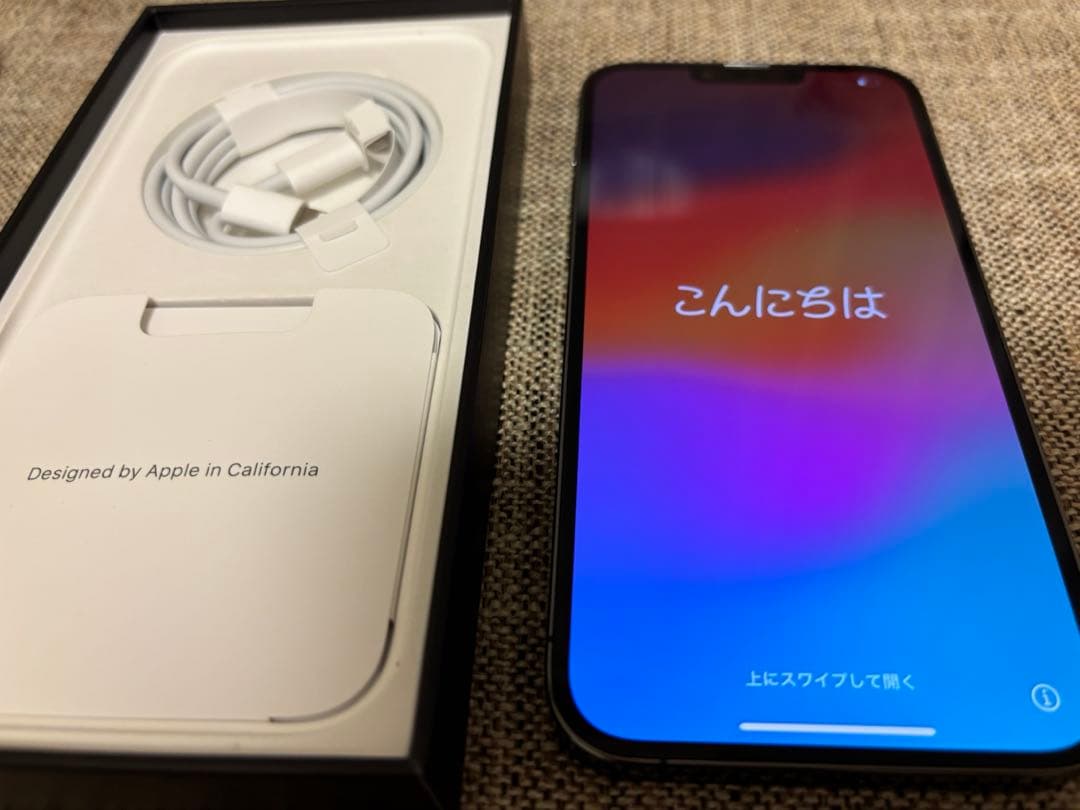 【美品】Apple iPhone 13 Pro Max 256GB グラファイト