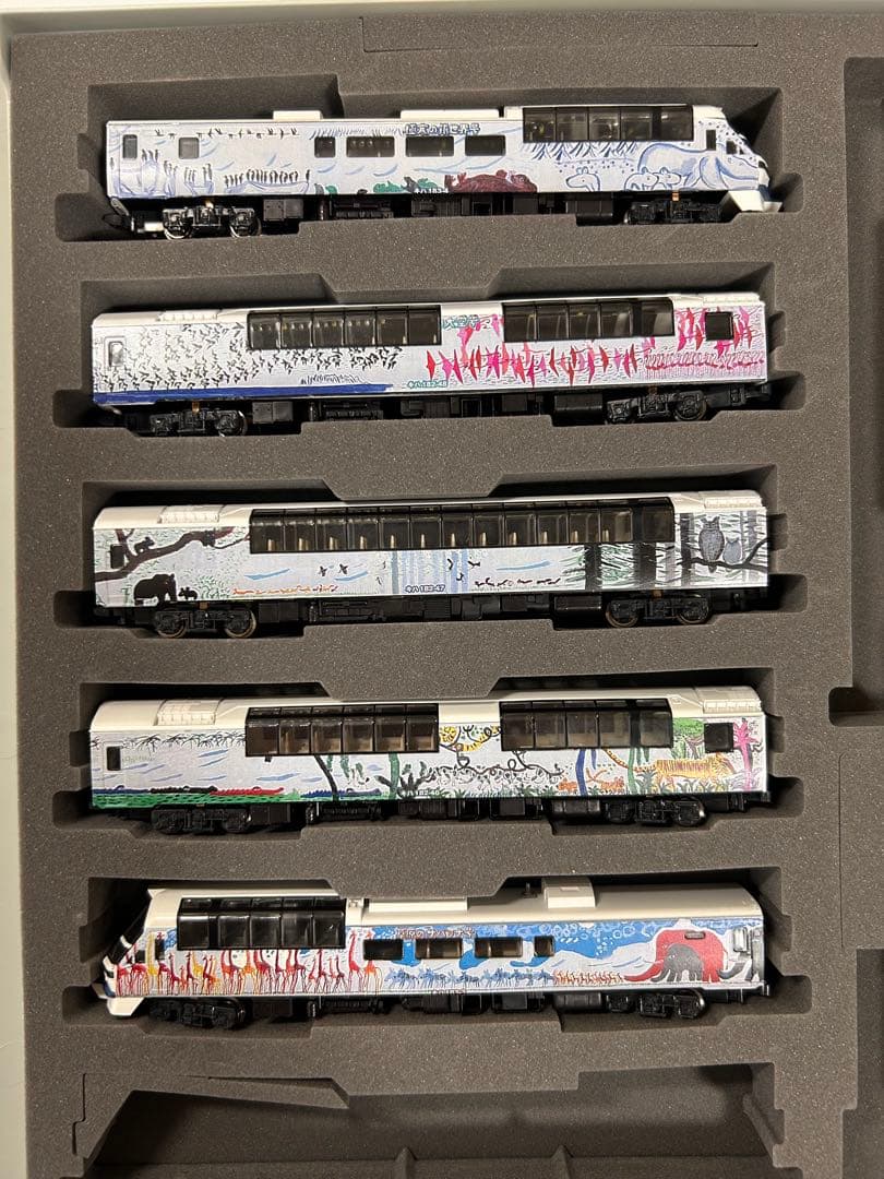 KATO フラノエクスプレス 旭山動物園号仕様 改造品 室内灯付