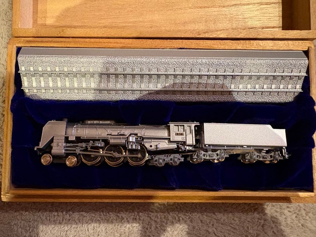 メ*4様 KATO 蒸気機関車 C62-2 金属製 精密模型 木箱入り レール付