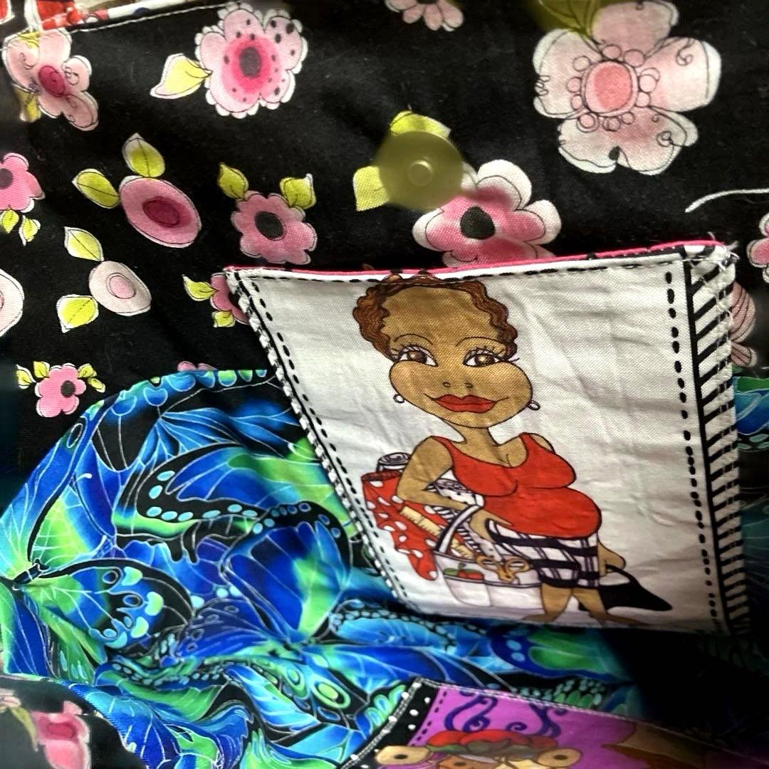 ロラライハリス　ソーイングレディー　トートバッグ　　　☆ハンドメイド品☆