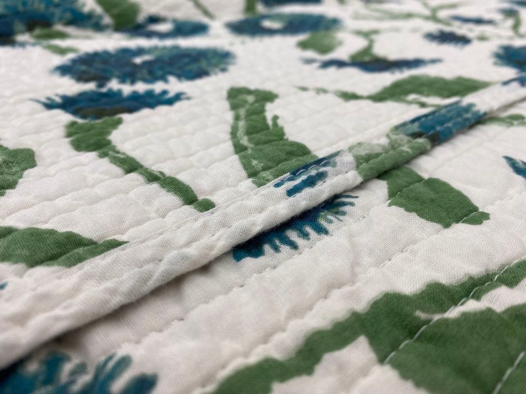 シビラ　敷きパッド・ハンドキルト・シングルサイズ約１００×２０５㎝・綿１００%