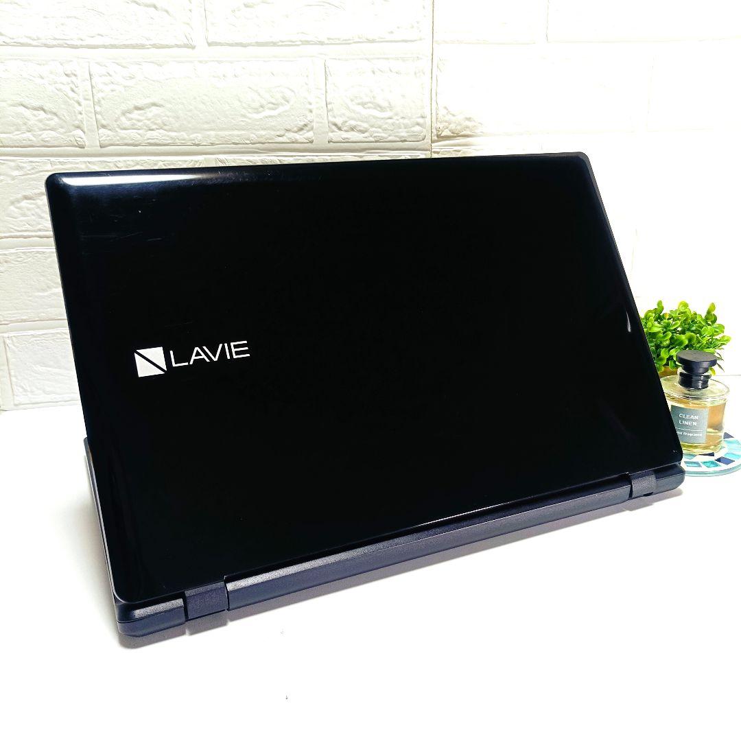 超大容量1TB‼️オフィス✨カメラ付き黒ブラックノートパソコン✨初心者✨設定済み