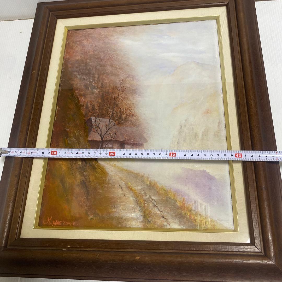 油彩画 風景画 油絵 絵画 額付き 額装 壁掛け インテリア
