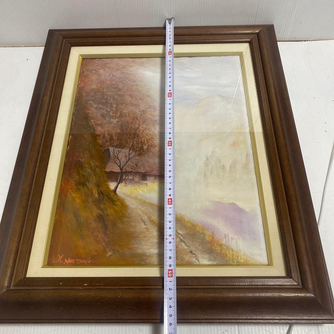油彩画 風景画 油絵 絵画 額付き 額装 壁掛け インテリア