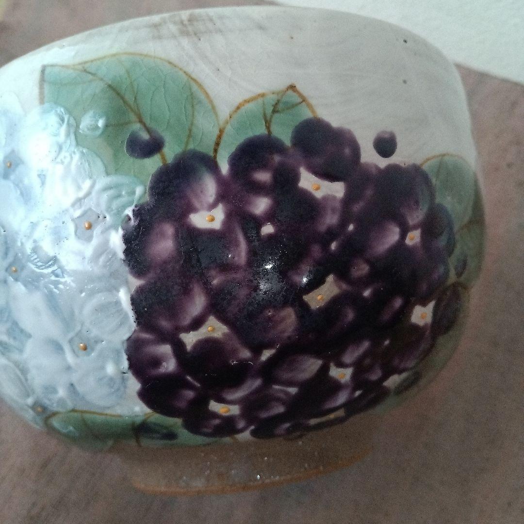 陶あん　紫陽花　中鉢　ボウル　清水焼　京焼 手書き
