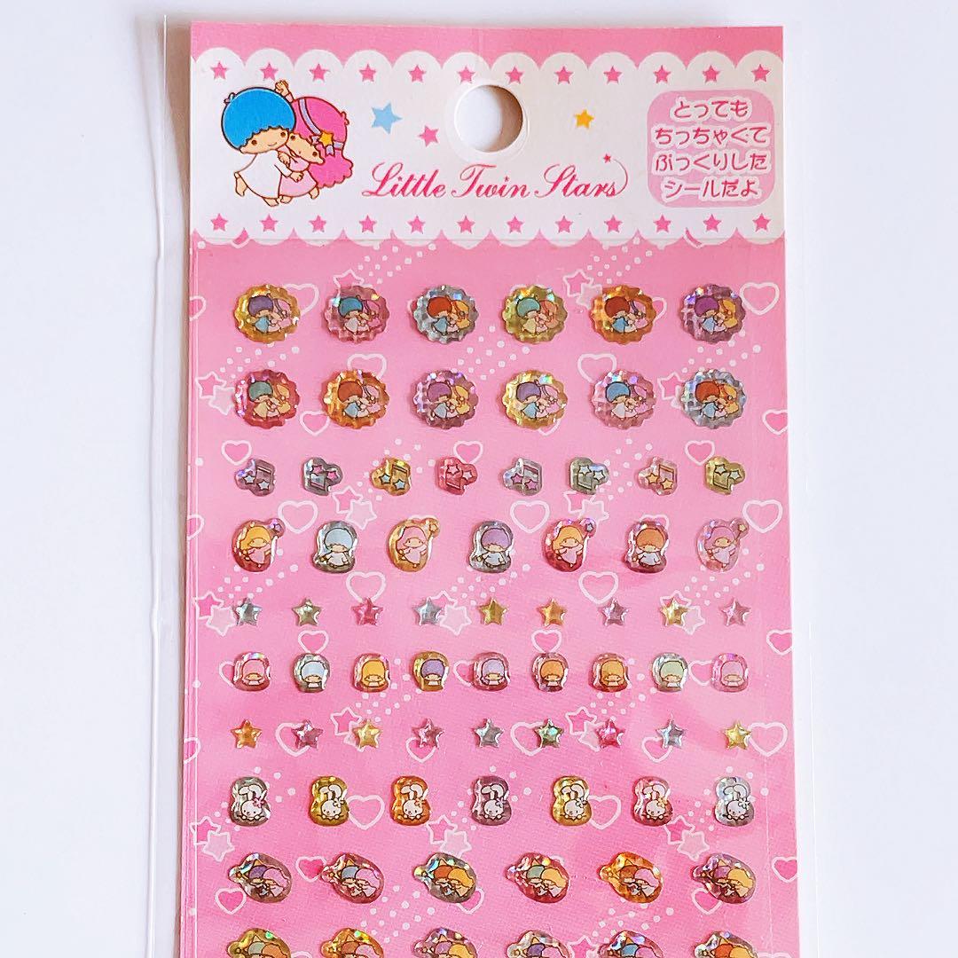 希少レア　キキララ　ぷっくりシール　ミニ　2004年製 サンリオ　平成レトロ